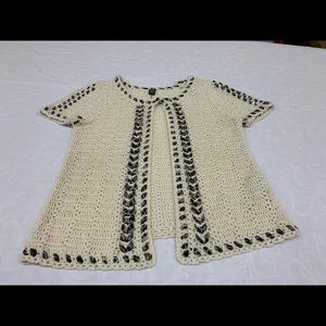 Like new Basler Animal printed/ knit cardigan